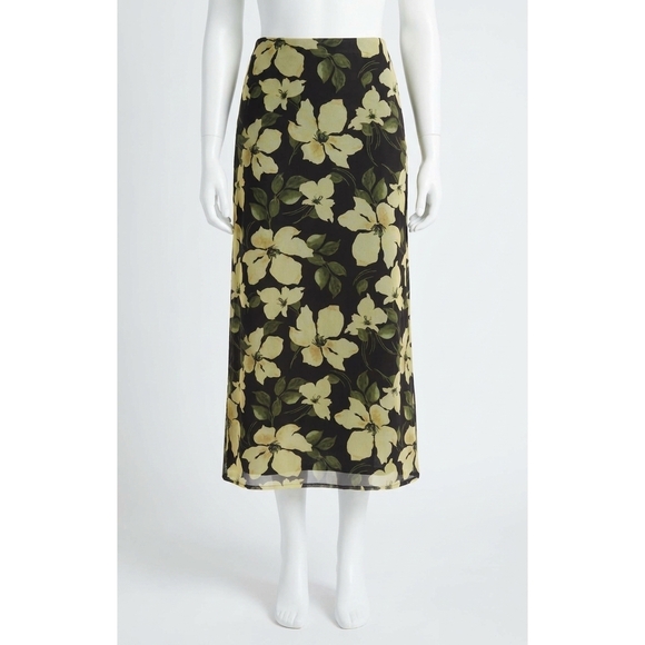 Z SUPPLY Dresses & Skirts - NEW Z SUPPLY floral mesh midi skirt in black